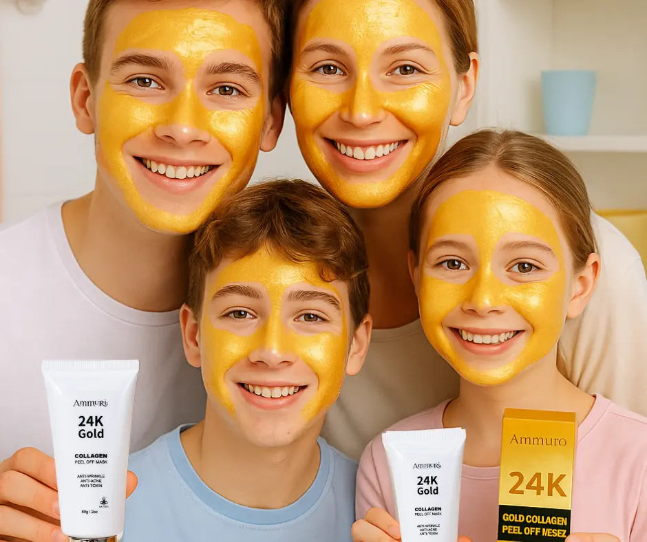 24K Gold Peel-Off Face Mask for Deep Cleansing & Pore Minimising (60ml) | Ammuri-3